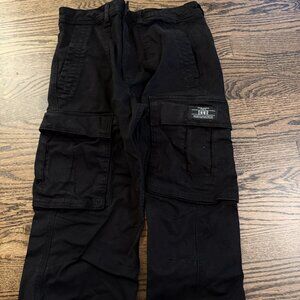 Zara Mens Cargo Pants 30 Black Box 6